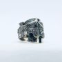 Anello INTERO CUCCHIAINO CLEOPATRA antica posata in argento