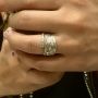 Anello SPIRALE/CLASSICO MUGHETTO 925 MANICO CUCCHIAINO antica posata in argento