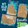 A3 BUNDLE: Northern Territory, Queensland & Victoria