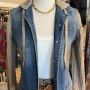 Cashmere & Denim Hoodie Jacket