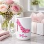 Personalized Bling High Heel Coffee Mug (Many Color Options)