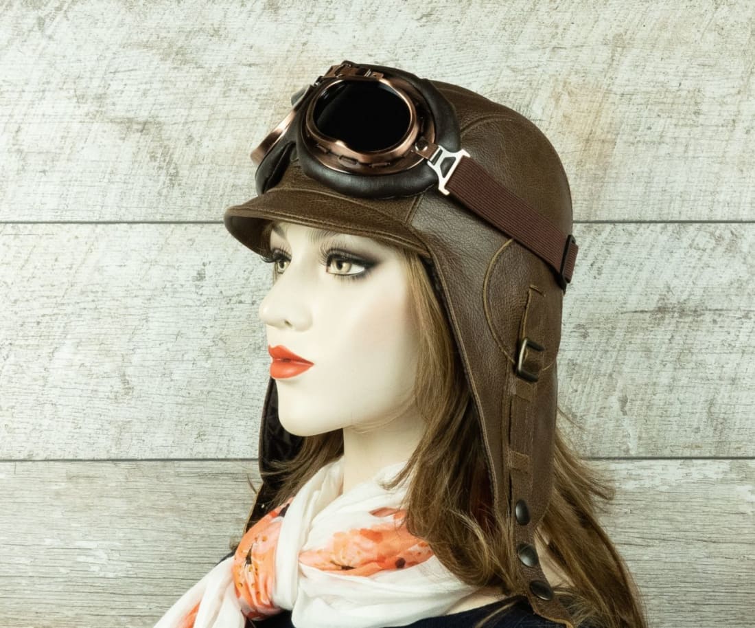 Cejon Vintage Tan Aviator Hat Cejon Vintage Tan Aviator Hat main image 3