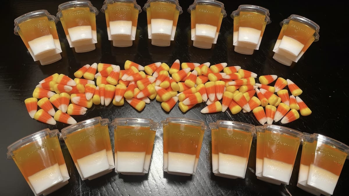 Candy Corn Juice Boxes