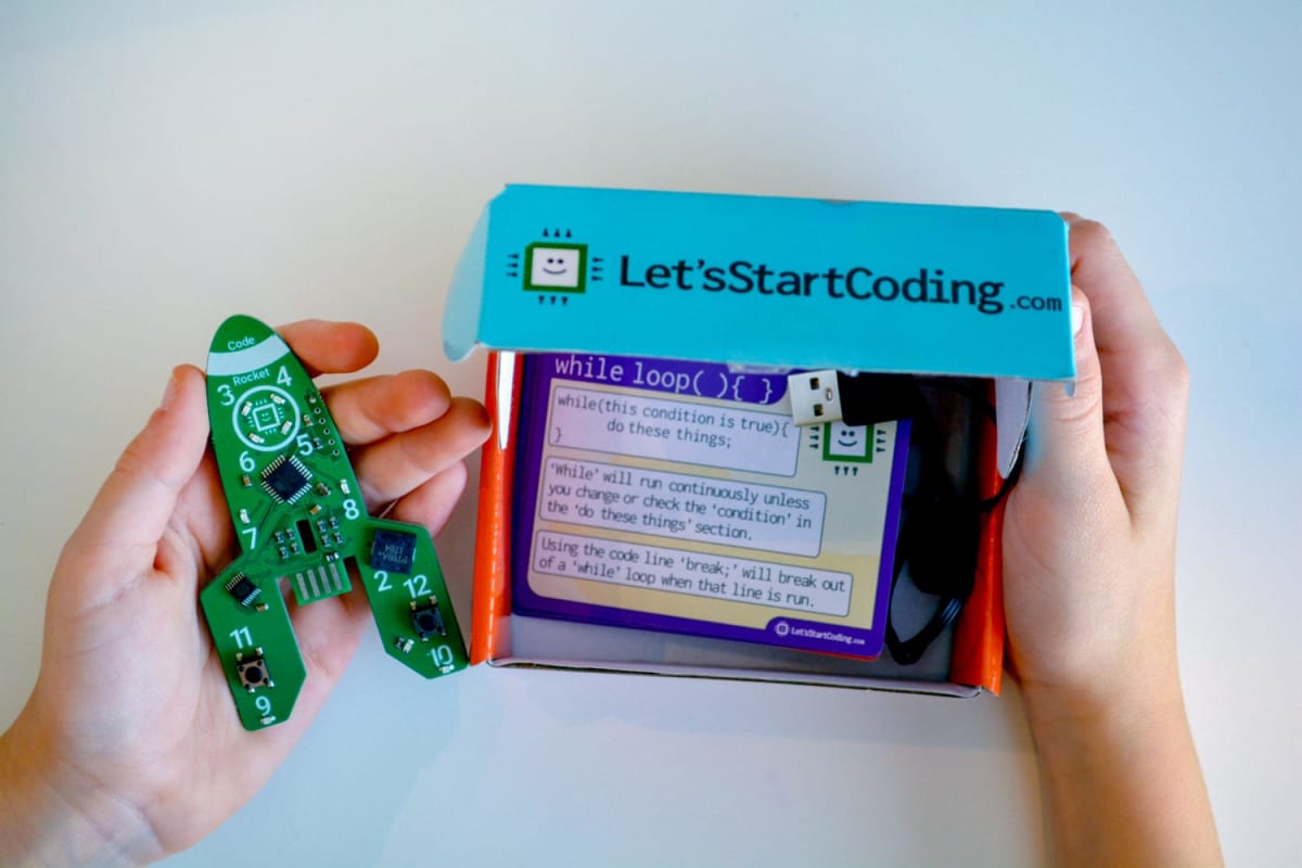 Code Rocket Toy for Kids Ages 8 12+, Learn Block & Typed Coding w/ Circuits  - RobotShop