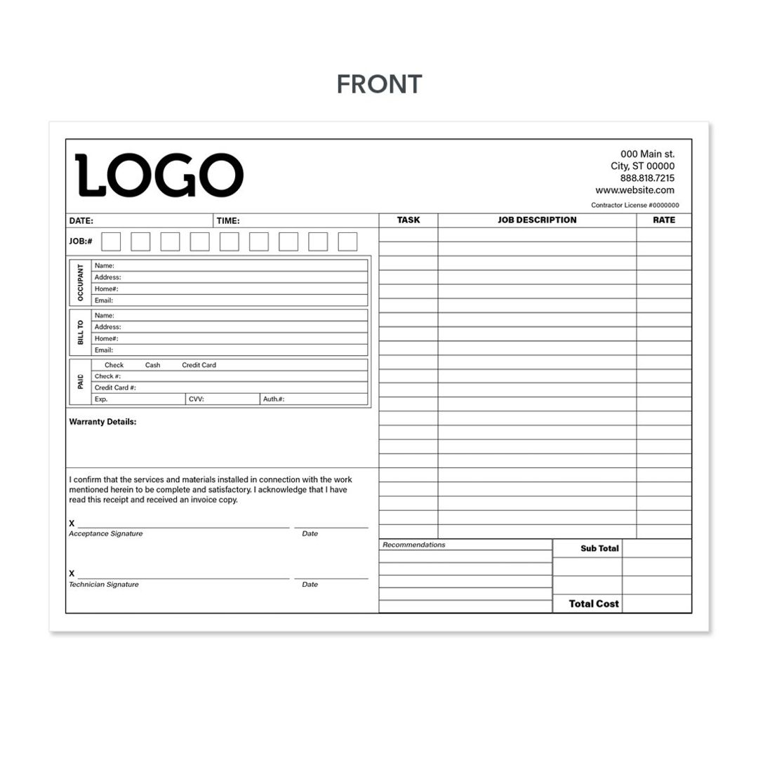 Contractor Invoice Templates