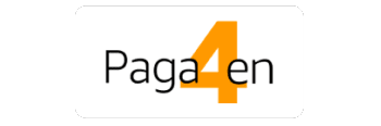 Logotipo del servicio Paga en 4 de Amazon.