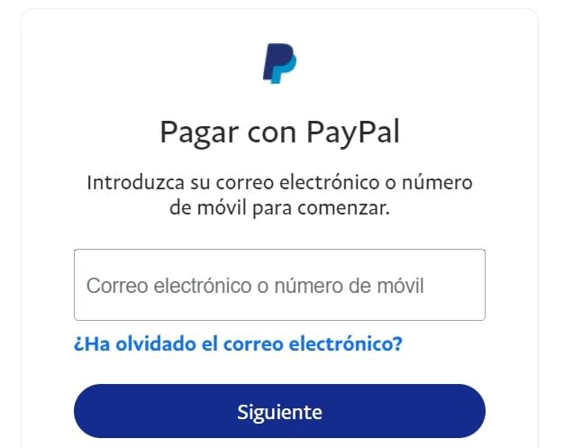 Pagar con PayPal