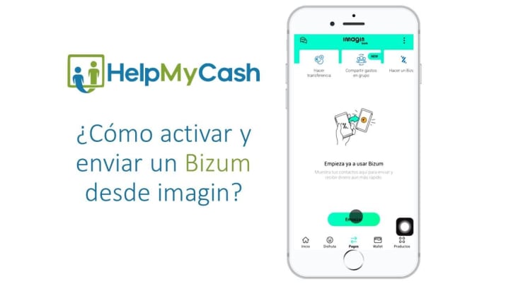 ¿Cómo enviar dinero por Bizum con la app de Imagin?