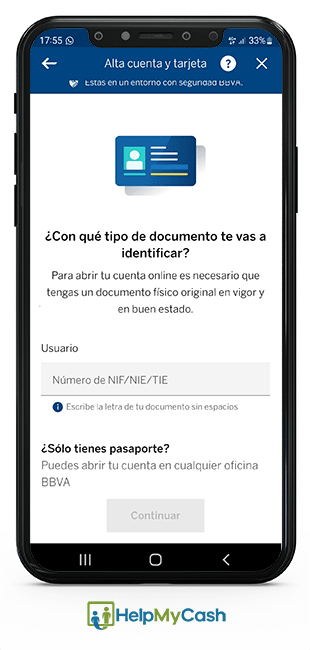 Abrir cuenta online bbva