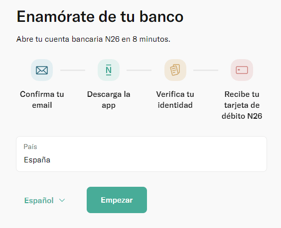 Abrir cuenta online N26