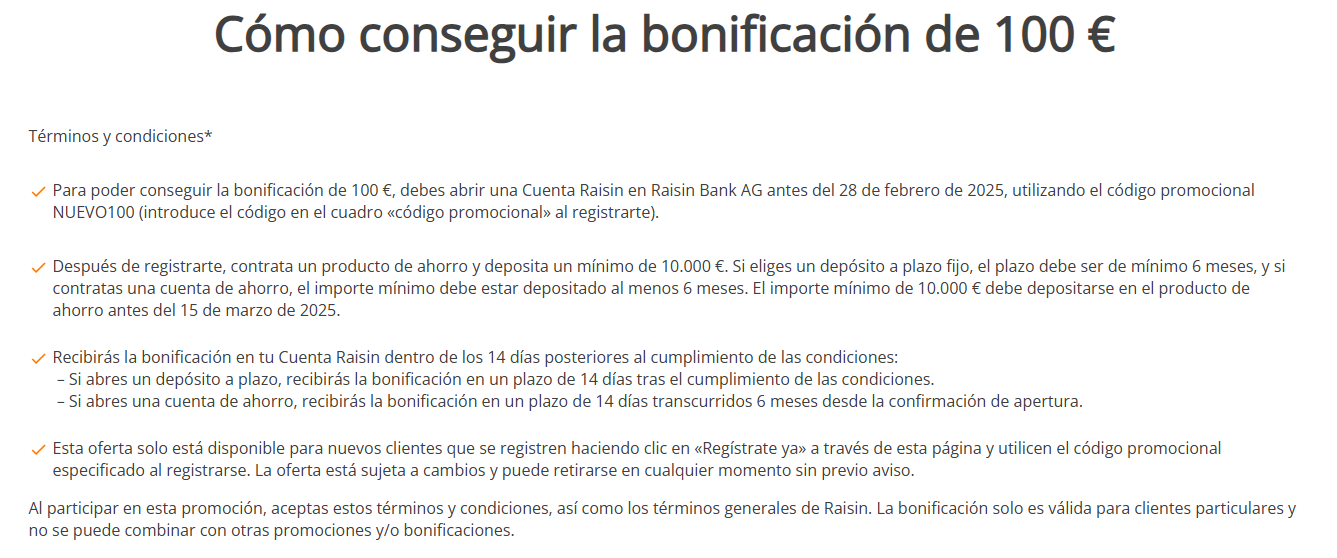 Promoción de Raisin