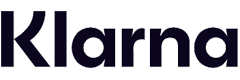 Logotipo de Klarna con texto negro estilizado sobre fondo transparente.
