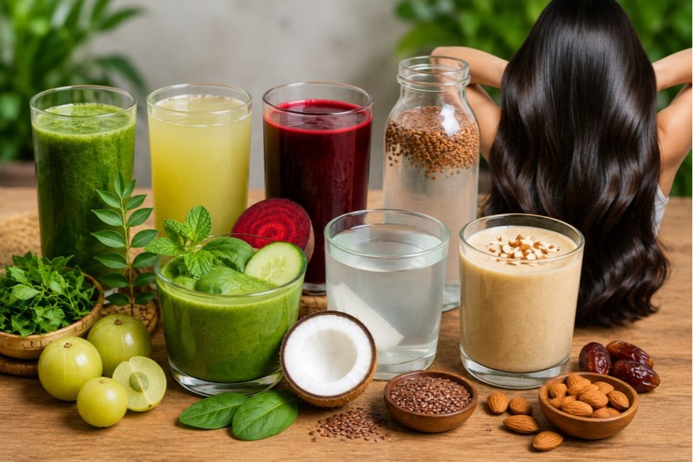 बालों को मजबूत और हेल्दी बनाना चाहते हैं? सुबह पिएं ये 7 हेल्दी ड्रिंक्स, Hair Growth में मिल सकती है मदद
