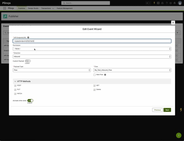 Flow execution and custom payload