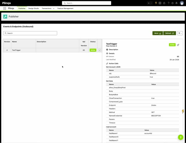Outbound endpoint details