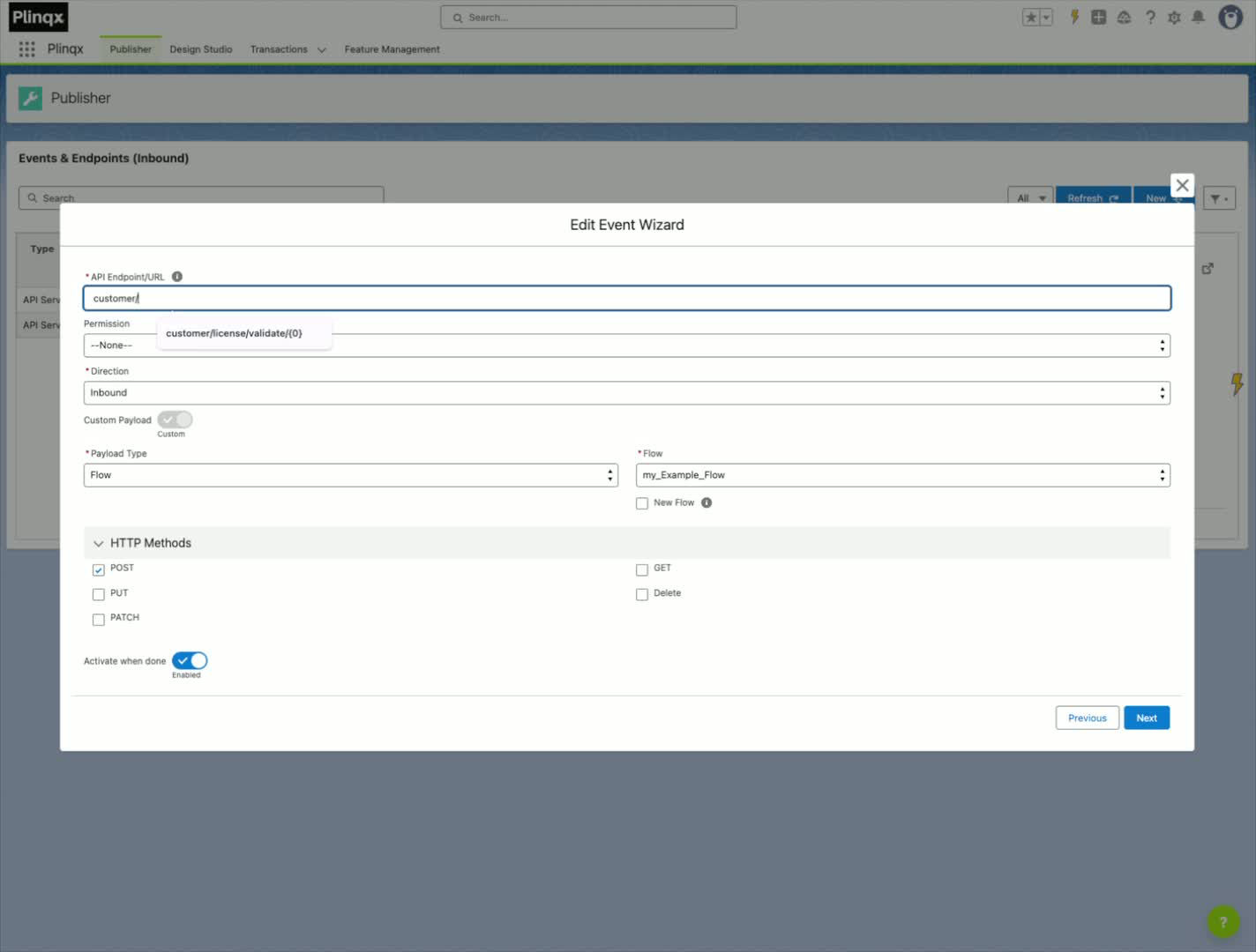 Step 3: Set Up Payload and Flow