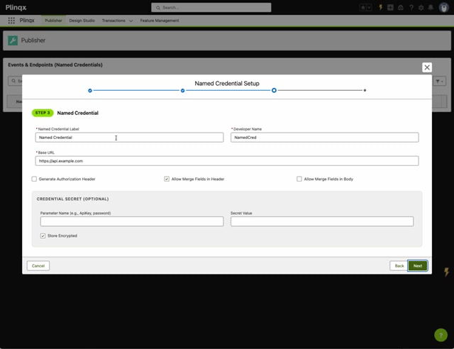 Step 3 - Named Credential
