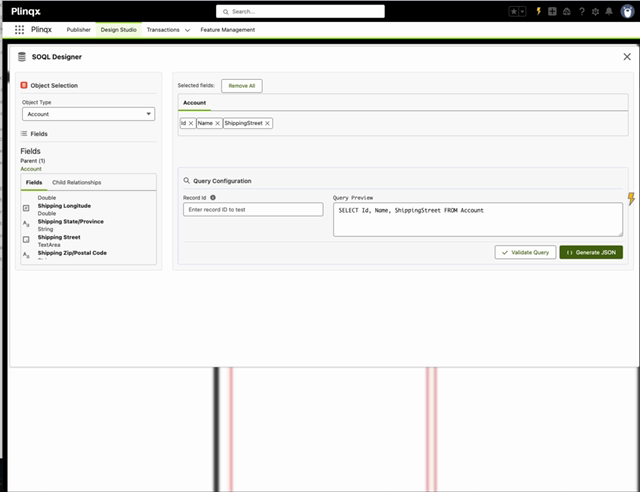 SOQL Designer query preview