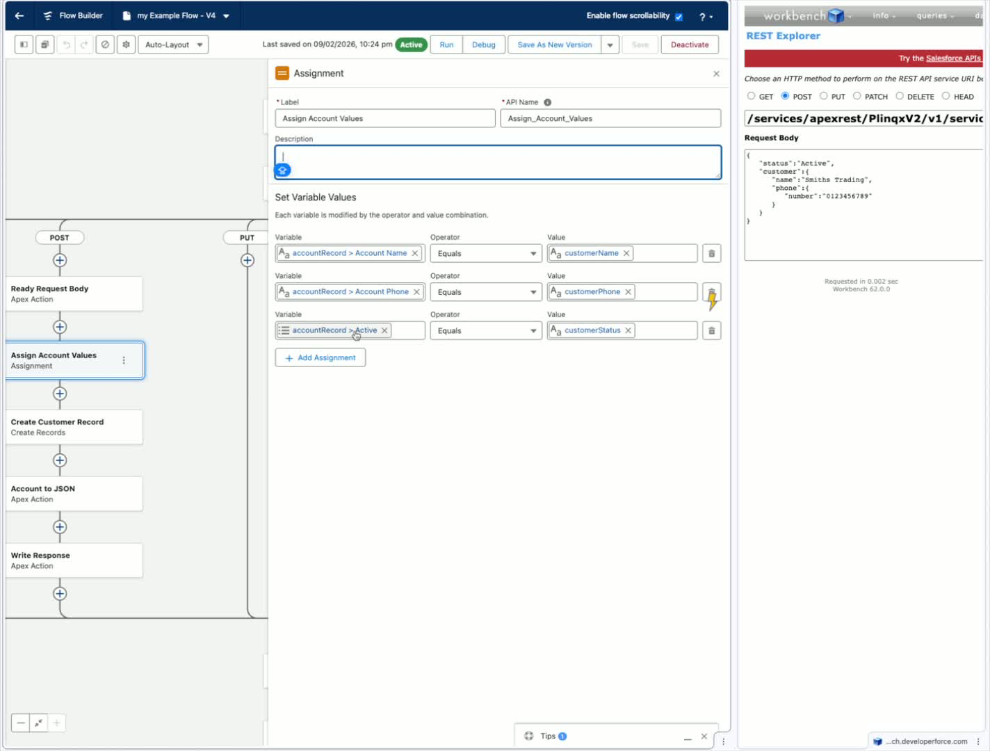 Step 7: Create or Update Account Record
