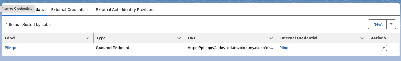 Named Credential