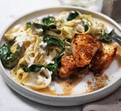 Tagliatelle med kyckling & spenat