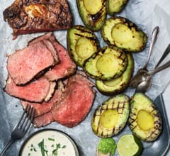 Grillad entrecôte med rödvinssmak