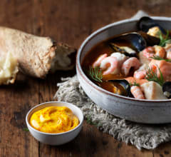 Bouillabaisse med saffransaioli