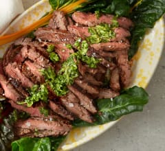 Flankstek med äpplegremolata