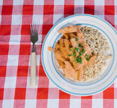 Vegokorv Stroganoff