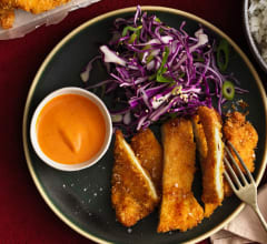 Kyckling Katsu med kålsallad och ris