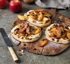 Niklas grillade äppelpizza