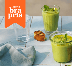 Grön gazpacho med melon