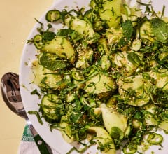Melon- och gurksallad