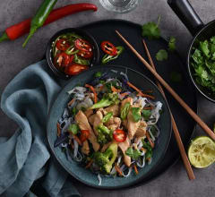 Asiatisk kycklingwok med smak av lime