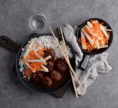 Koreanska köttbullar i chilisås