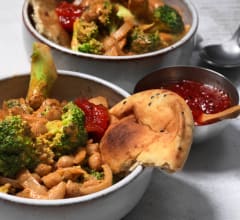 Broccolicurry med naanbröd