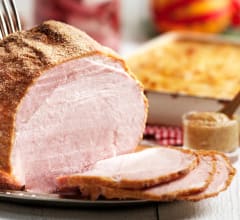 Traditionellt griljerad julskinka