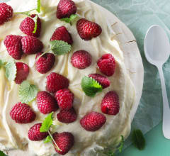 Pavlova på citronmaräng