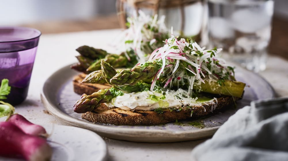 Stekt sparris med gremolata