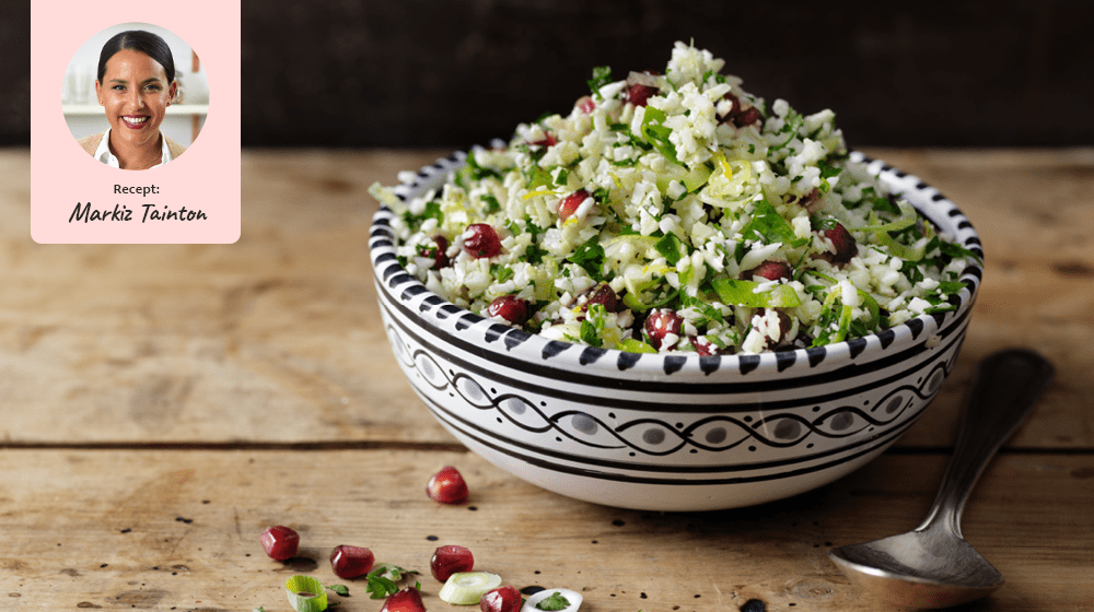 Tabbouleh på blomkål