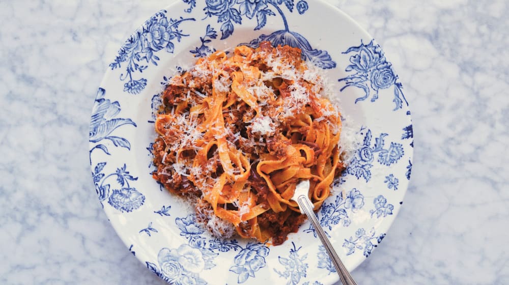 Spaghetti bolognese på Nöt & Grönt