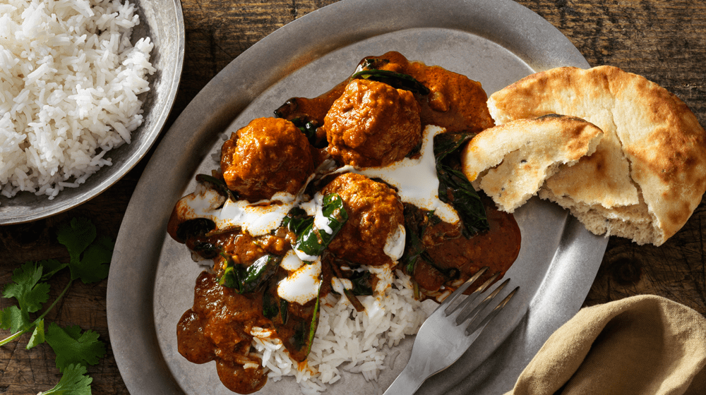 Lammköttbullar i krämig curry 