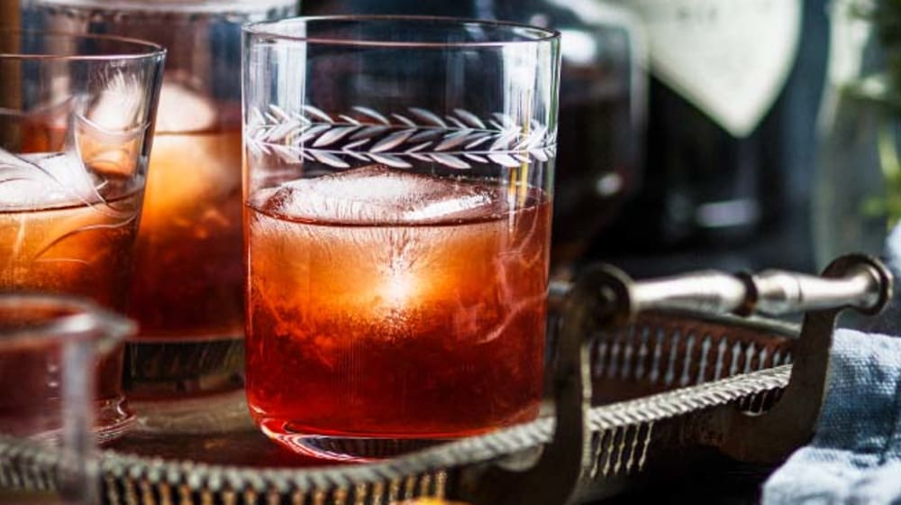 Roasted orange Negroni