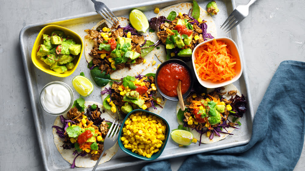 Pulled Oumph! tacos med massa gott