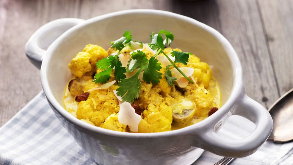 Indisk korma med blomkål