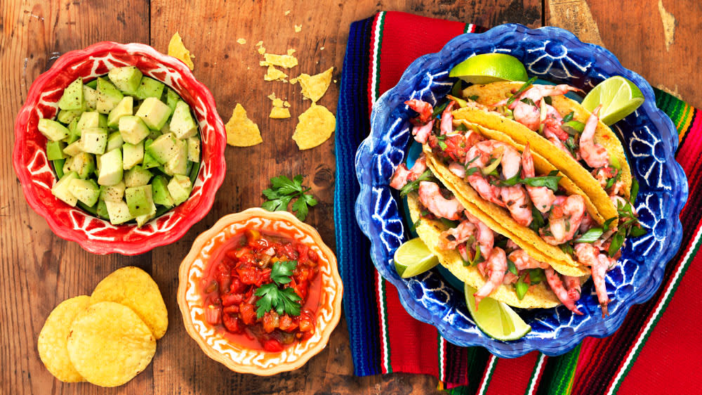 Tacos med chiliräkor