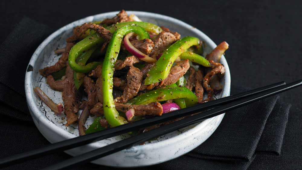 Biff med svartpeppar