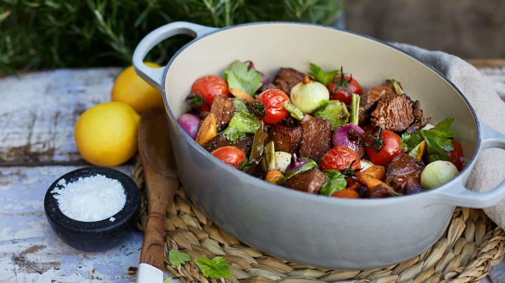 Osso bucco kokt på högrev