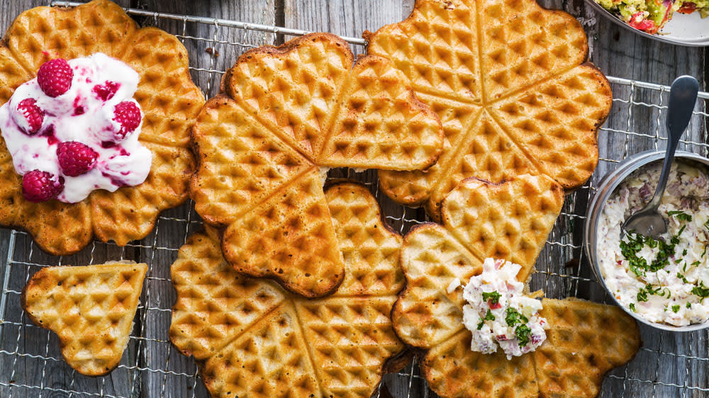 Våfflor med topping