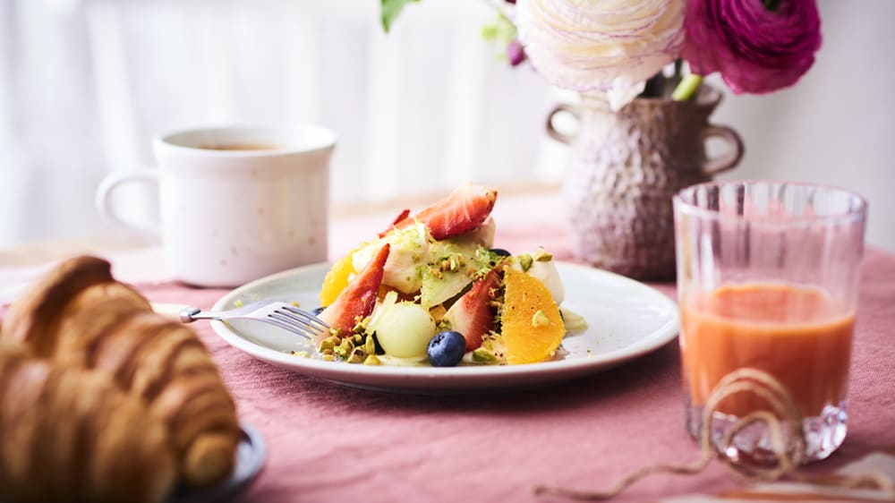 Fruktsallad med mascarpone